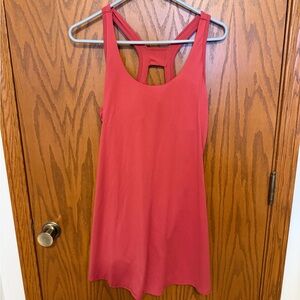 Red Sleeveless Dress athletic